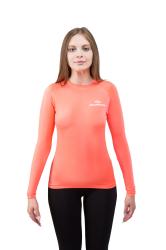 Майка лайкровая лонгслив коралл